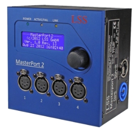 MasterPort 2, DMX-Netzwerkknoten, Einbauversion 2x IN 2x OUT