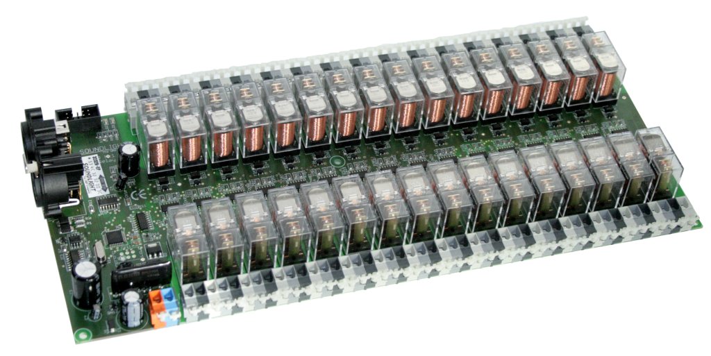 Umschalter 3232R-EP DMX Relaiskarte 32 x 10A UM, 24VDC
