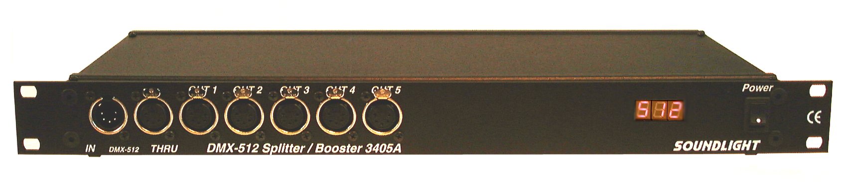 DMX Splitter 19", 1:5, RJ45
